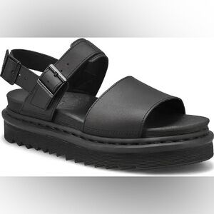 Dr Marten US 8 VOSS WOMEN'S LEATHER STRAP SANDALS
